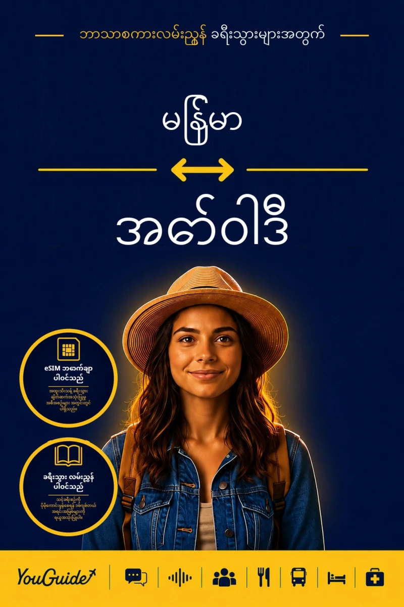 Portada: The Language Guide for Travelers - Burmese to Awadhi