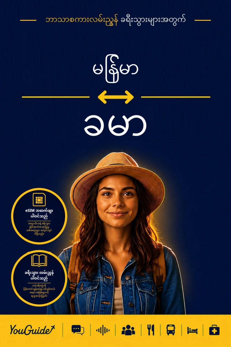 Portada: The Language Guide for Travelers - Burmese to Khmer