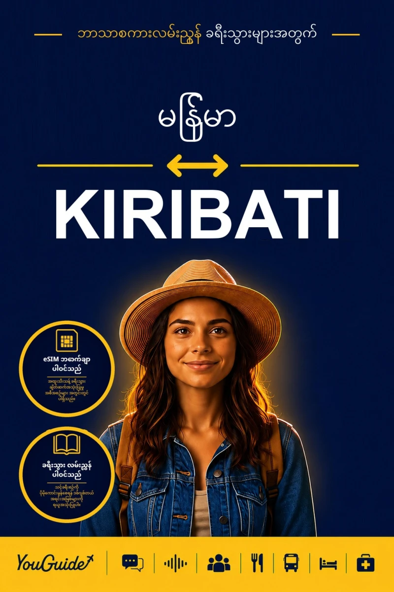 Portada: The Language Guide for Travelers - Burmese to Kiribati
