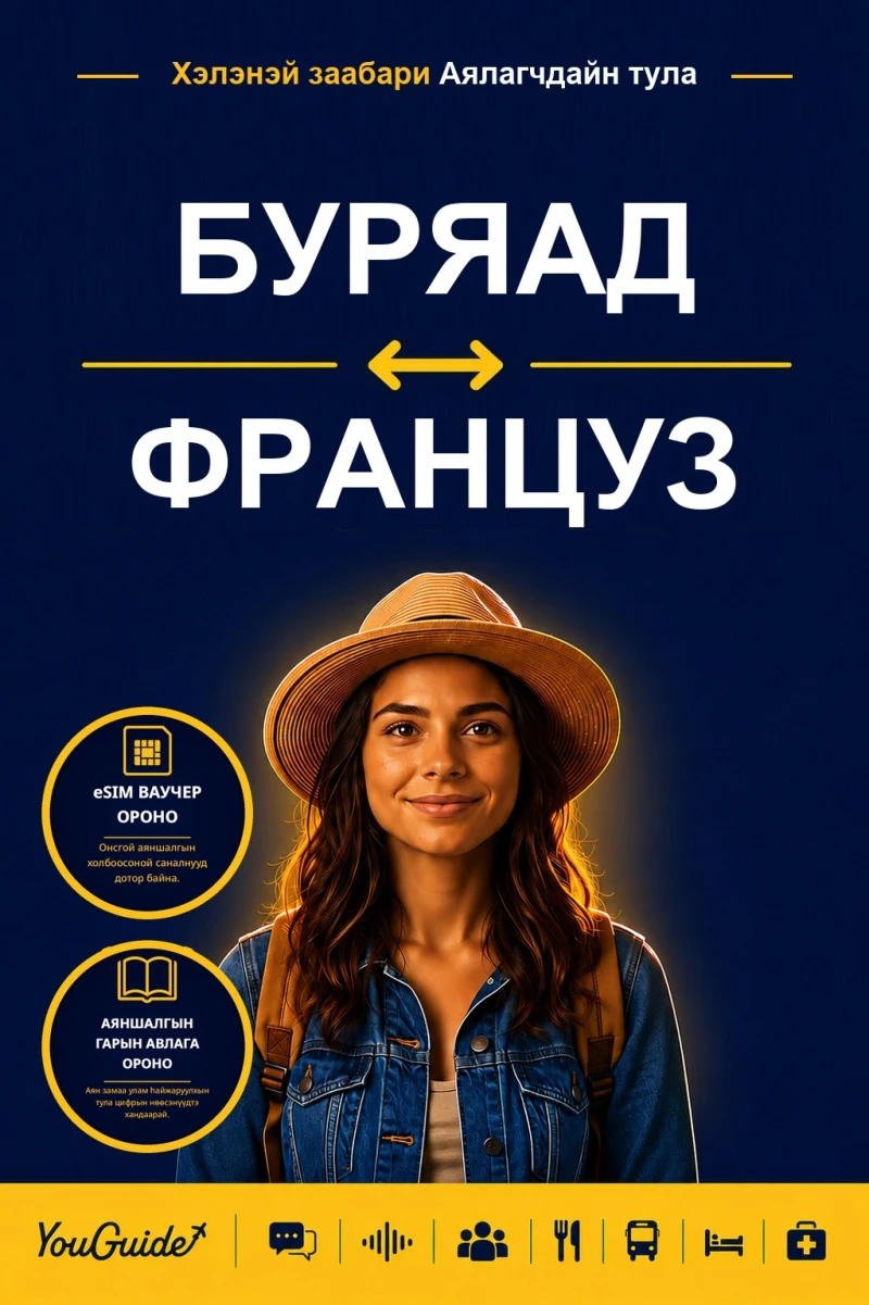 Portada: The Language Guide for Travelers - Buryat to French