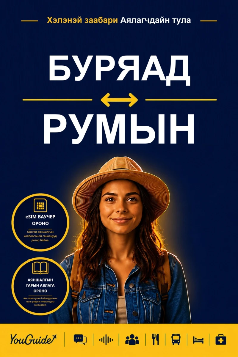 Portada: The Language Guide for Travelers - Buryat to Romanian