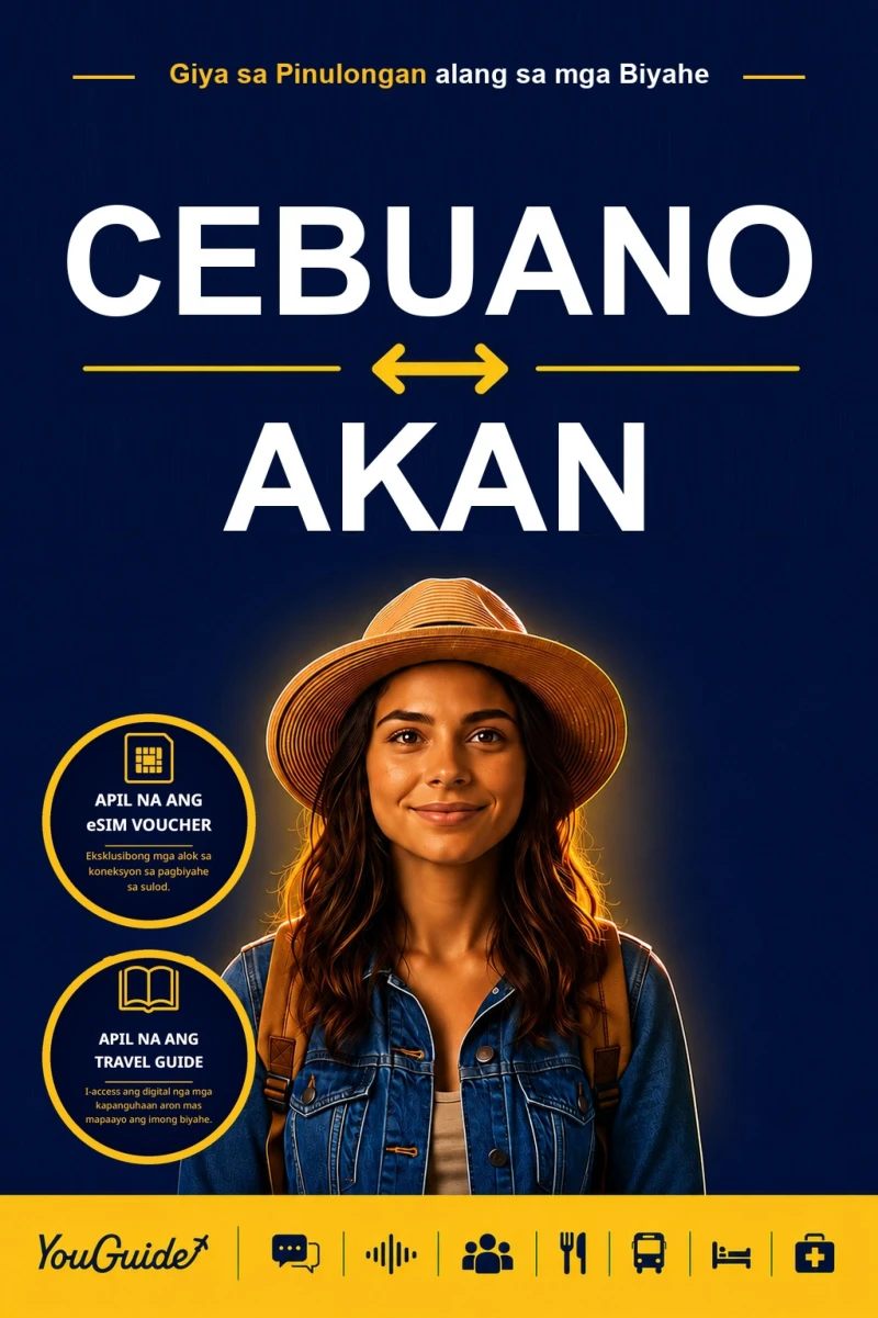 Portada: The Language Guide for Travelers - Cebuano to Akan