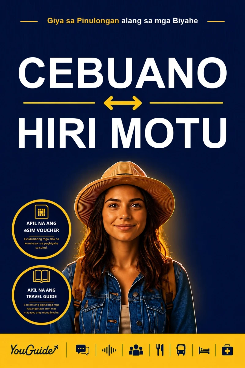 Portada: The Language Guide for Travelers - Cebuano to Hiri Motu