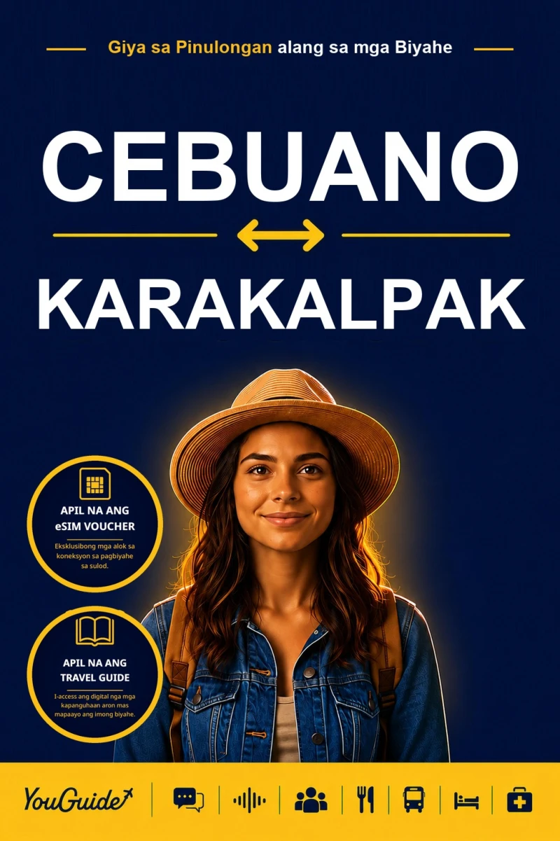 Portada: The Language Guide for Travelers - Cebuano to Karakalpak