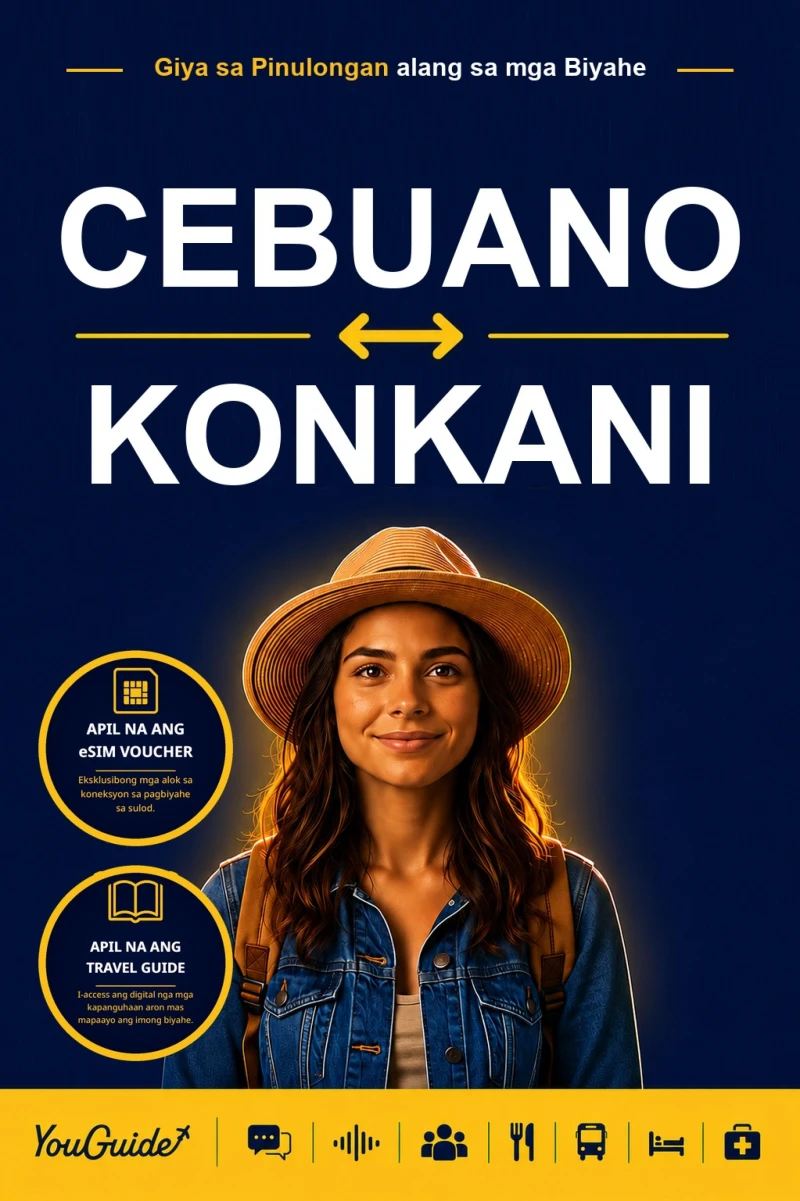 Portada: The Language Guide for Travelers - Cebuano to Konkani