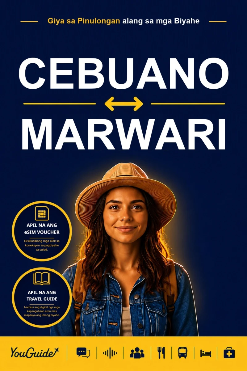 Portada: The Language Guide for Travelers - Cebuano to Marwari