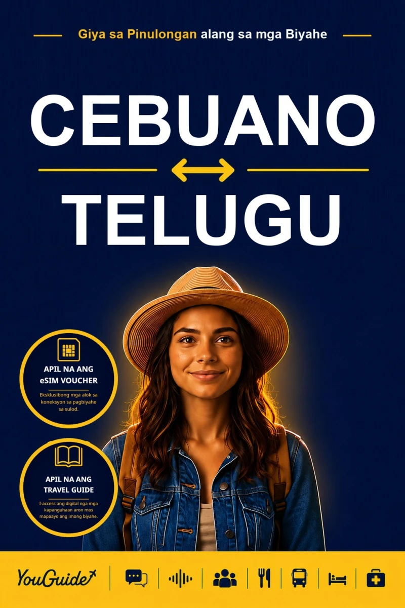 Portada: The Language Guide for Travelers - Cebuano to Telugu