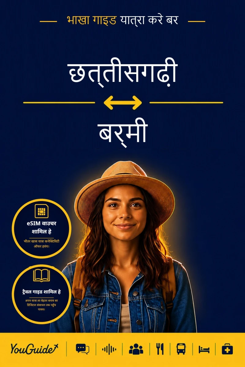 Portada: The Language Guide for Travelers - Chhattisgarhi to Burmese