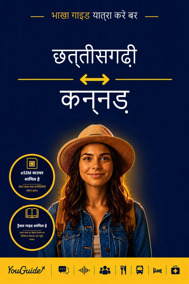 Portada: The Language Guide for Travelers - Chhattisgarhi to Kannada