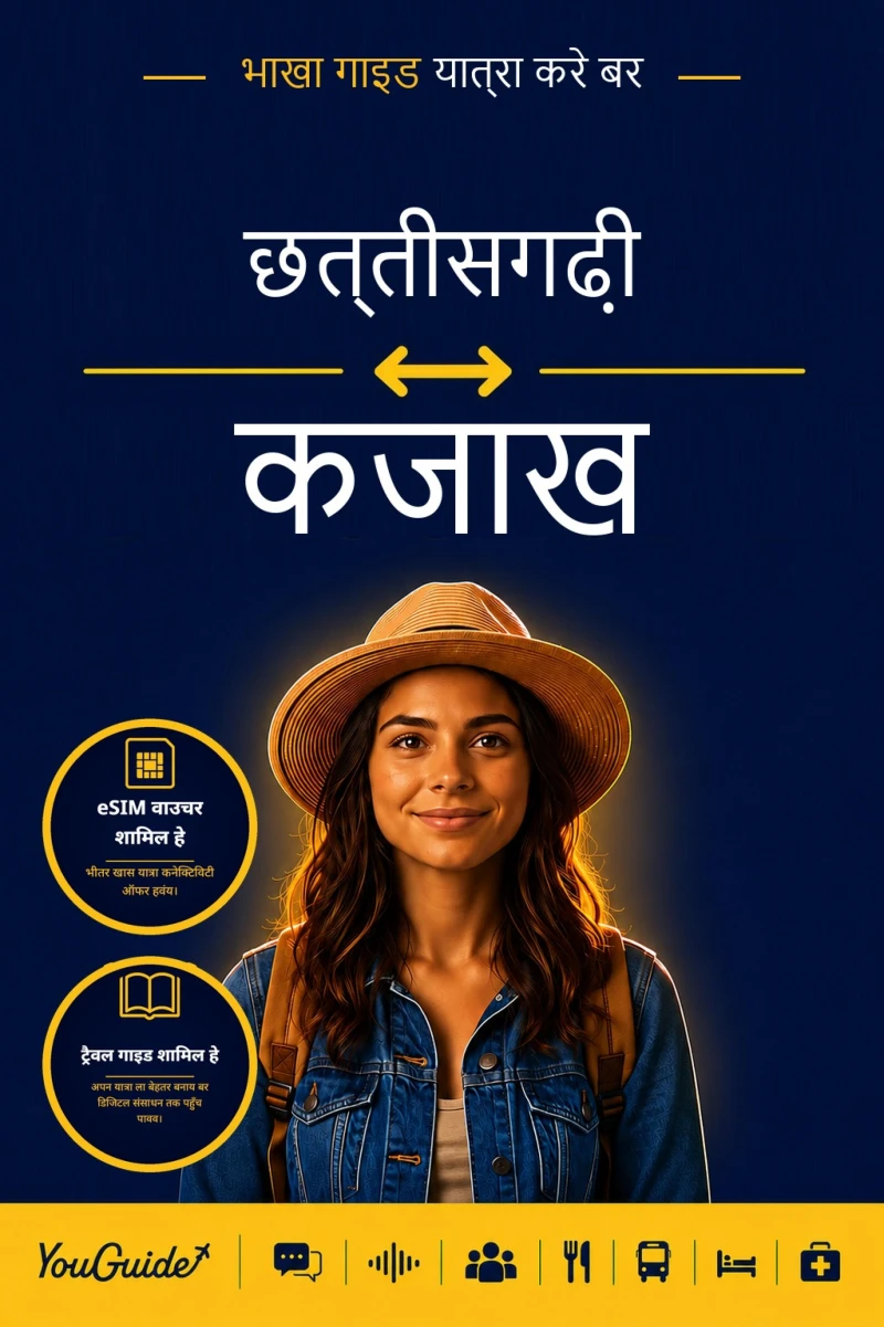 Portada: The Language Guide for Travelers - Chhattisgarhi to Kazakh