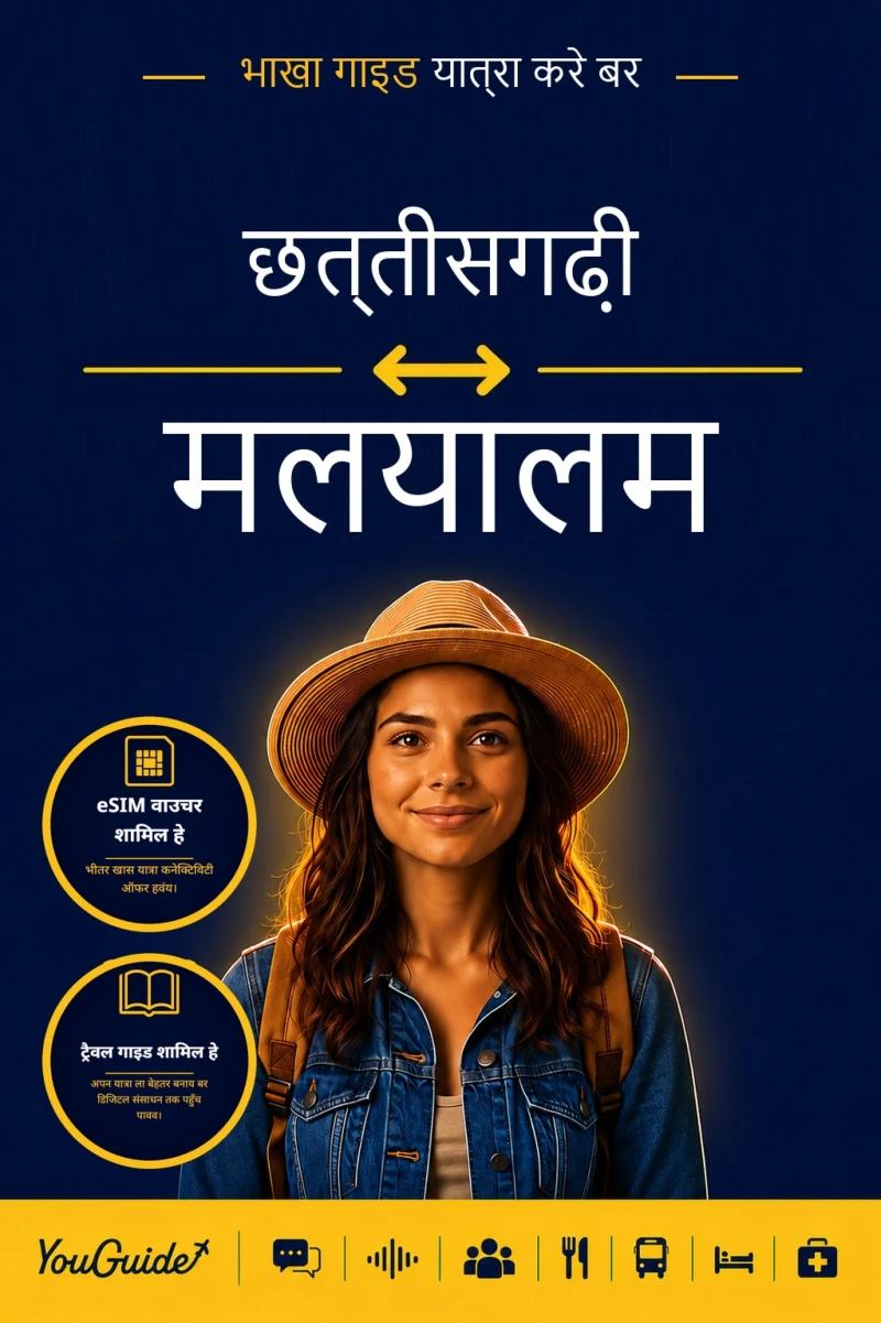 Portada: The Language Guide for Travelers - Chhattisgarhi to Malayalam