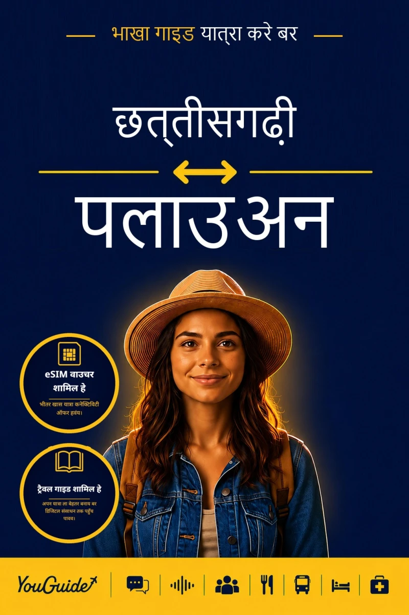 Portada: The Language Guide for Travelers - Chhattisgarhi to Palauan
