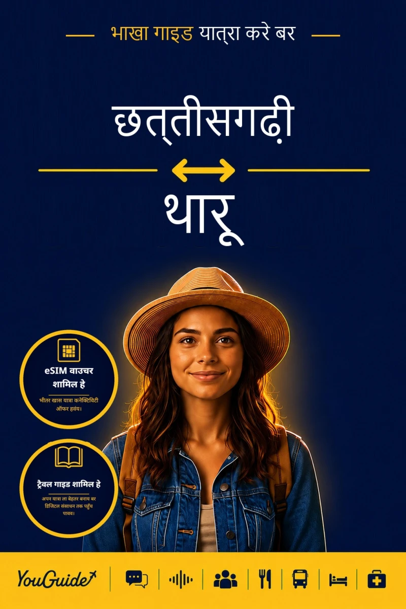 Portada: The Language Guide for Travelers - Chhattisgarhi to Tharu