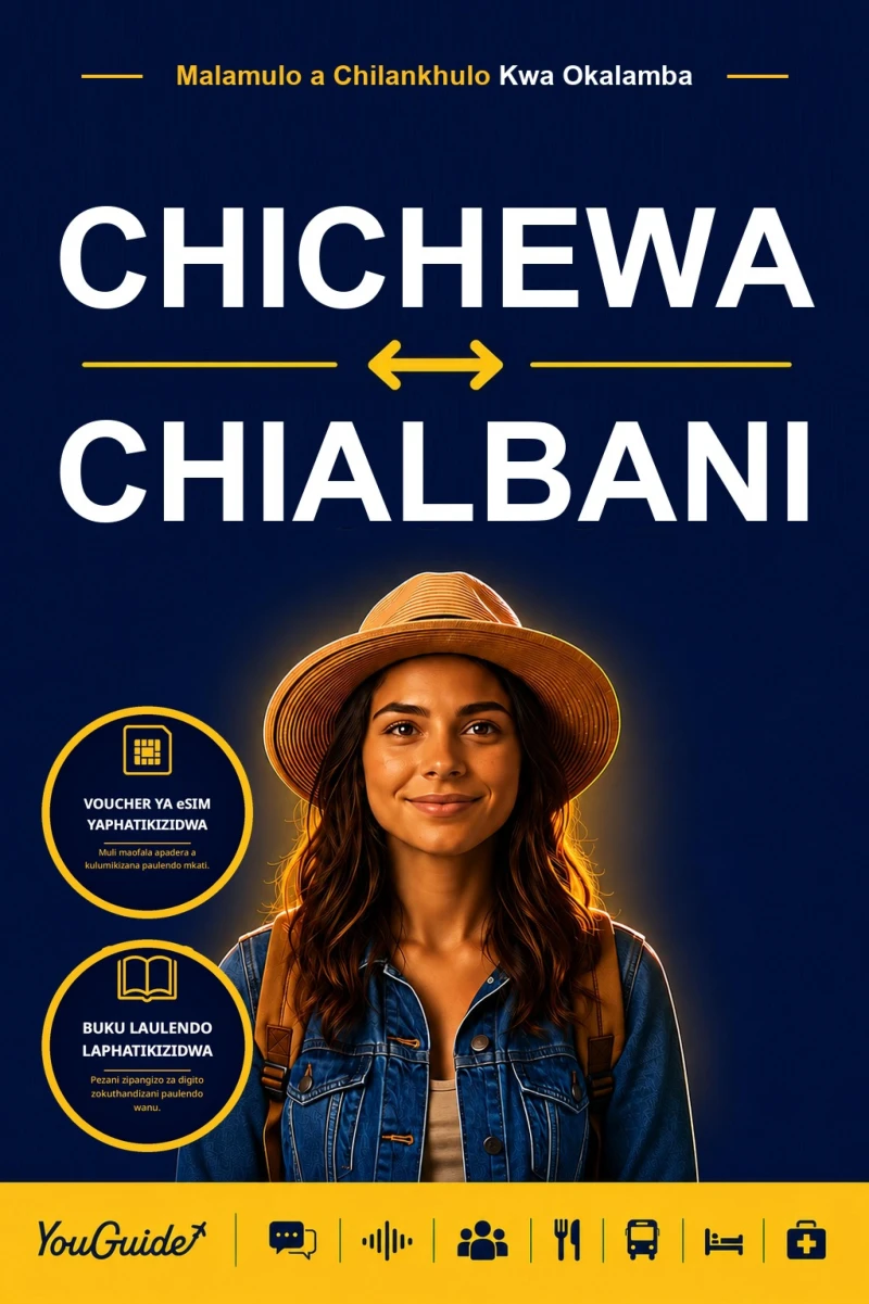Portada: The Language Guide for Travelers - Chichewa to Albanian
