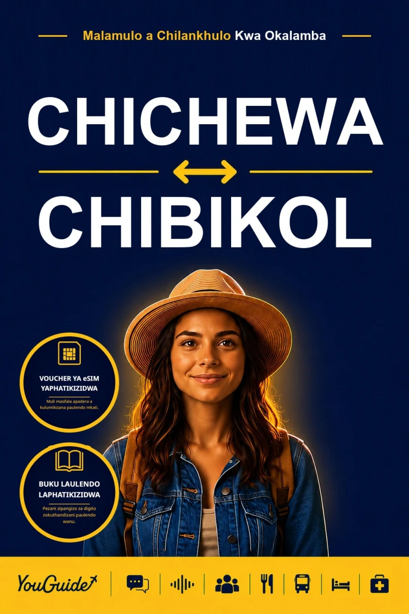 Portada: The Language Guide for Travelers - Chichewa to Bikol