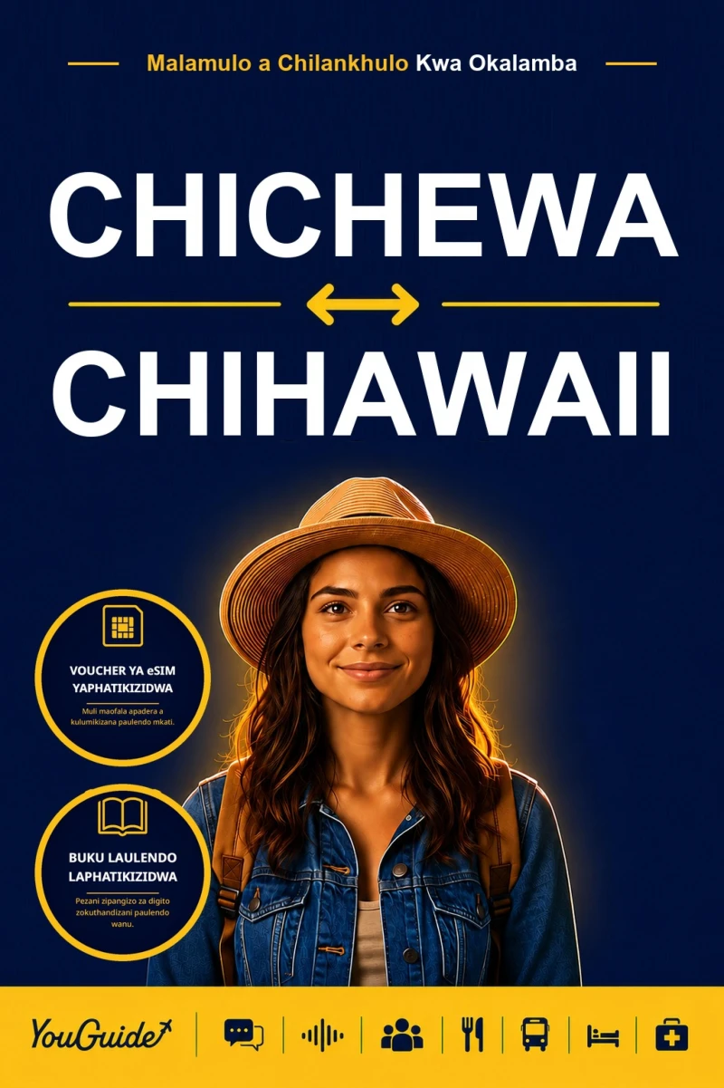 Portada: The Language Guide for Travelers - Chichewa to Hawaiian