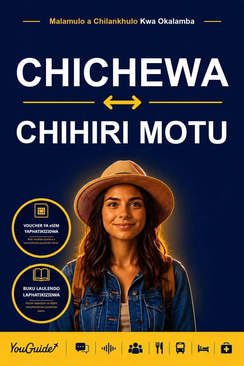 Portada: The Language Guide for Travelers - Chichewa to Hiri Motu