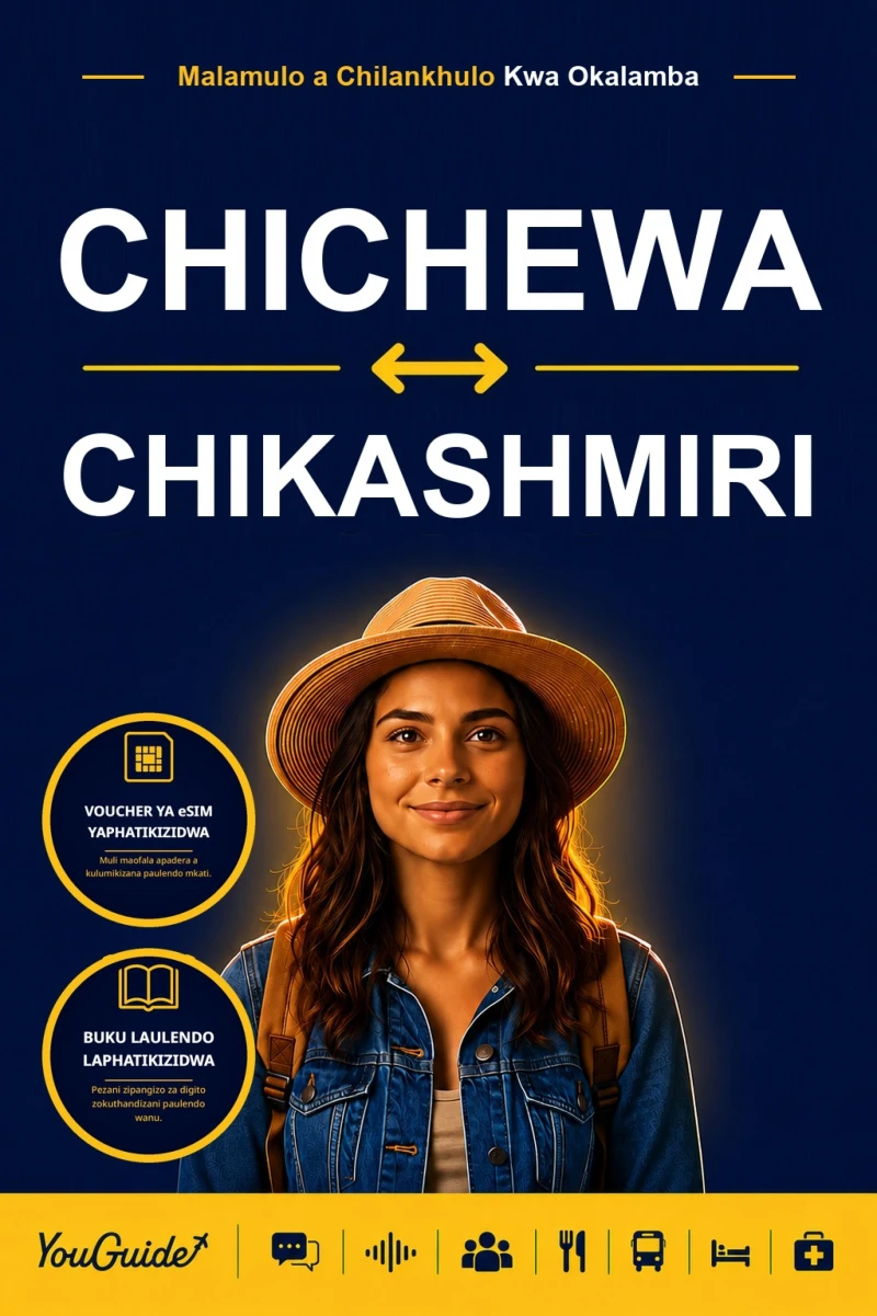 Portada: The Language Guide for Travelers - Chichewa to Kashmiri