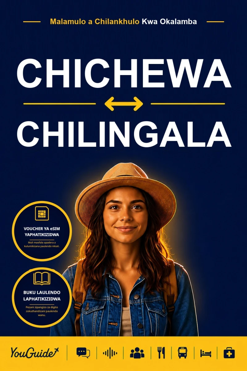 Portada: The Language Guide for Travelers - Chichewa to Lingala
