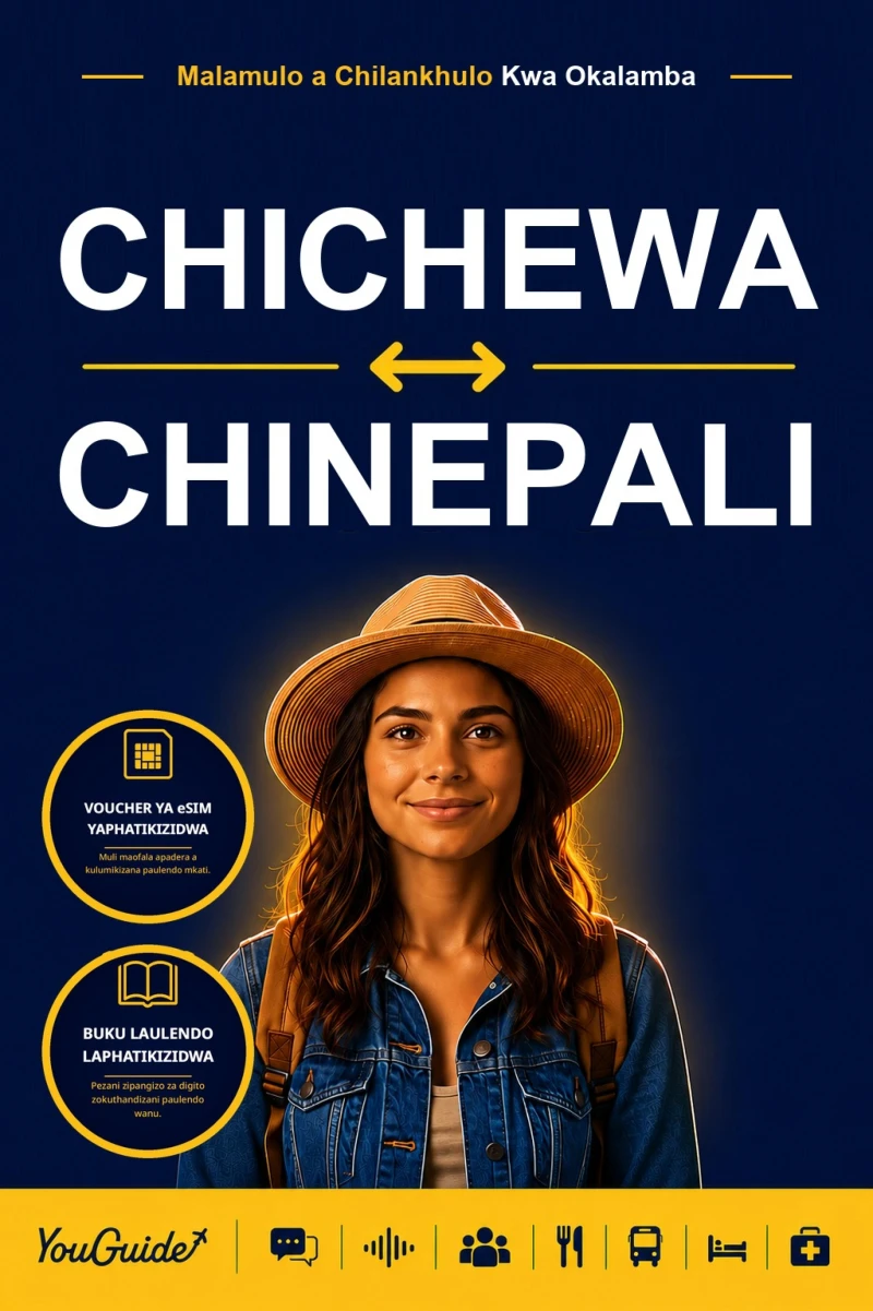 Portada: The Language Guide for Travelers - Chichewa to Nepali