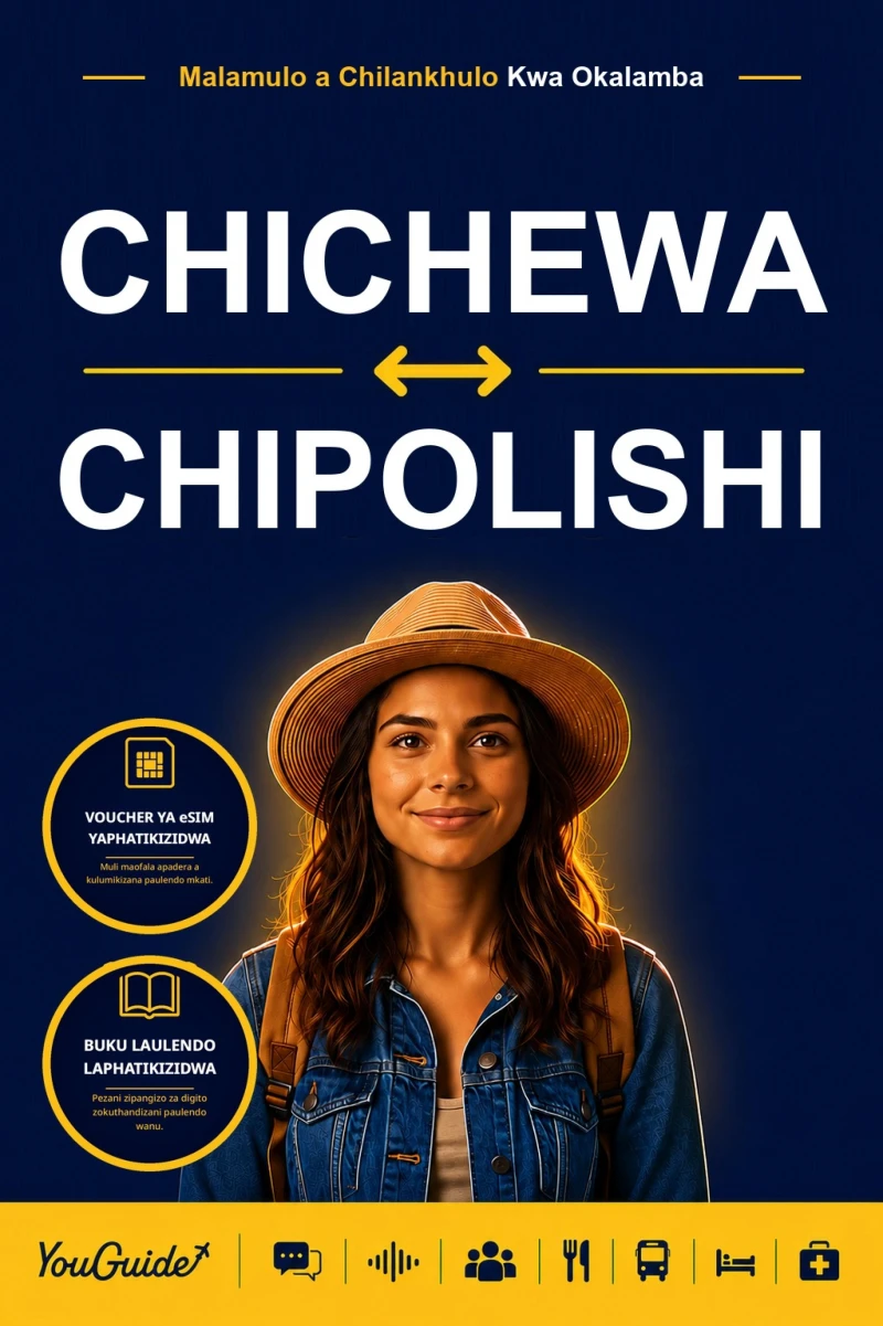Portada: The Language Guide for Travelers - Chichewa to Polish