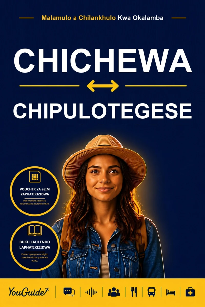 Portada: The Language Guide for Travelers - Chichewa to Portuguese