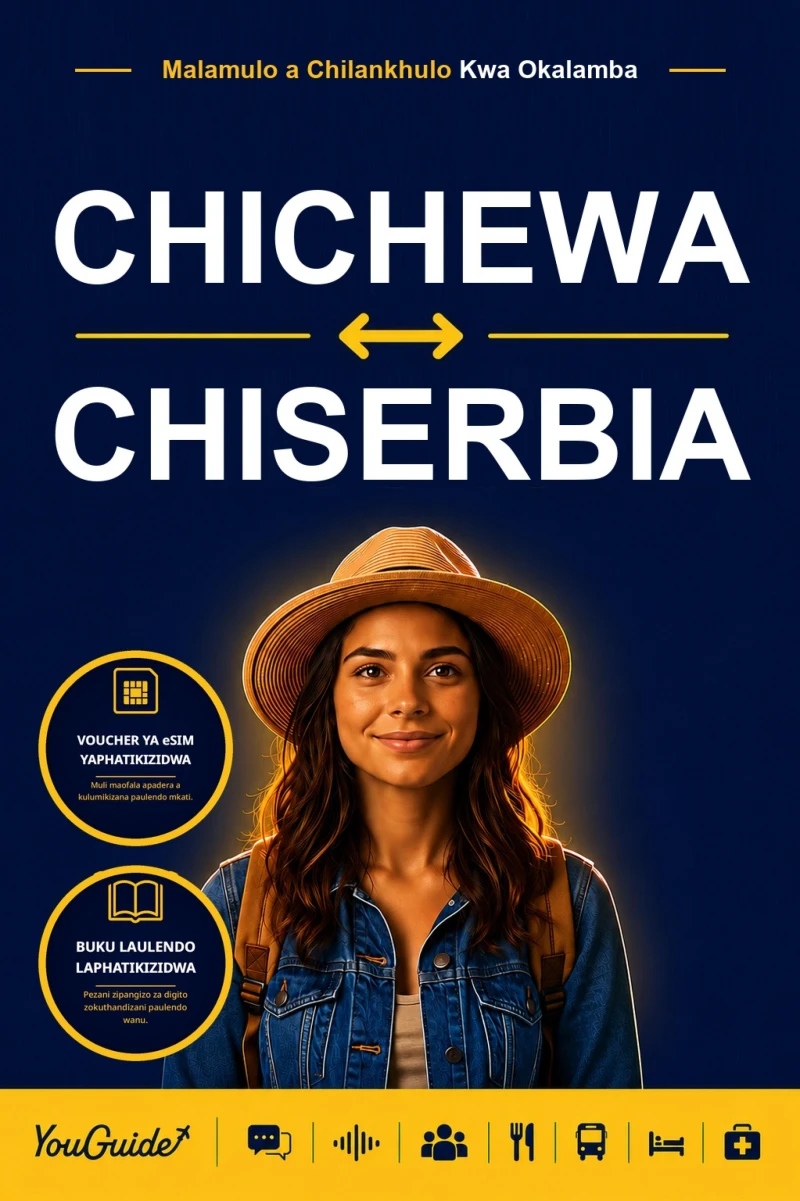 Portada: The Language Guide for Travelers - Chichewa to Serbian