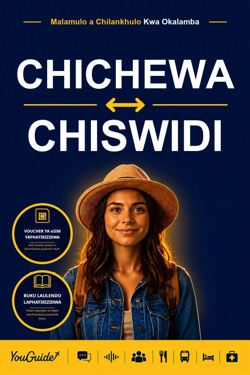 Portada: The Language Guide for Travelers - Chichewa to Swedish