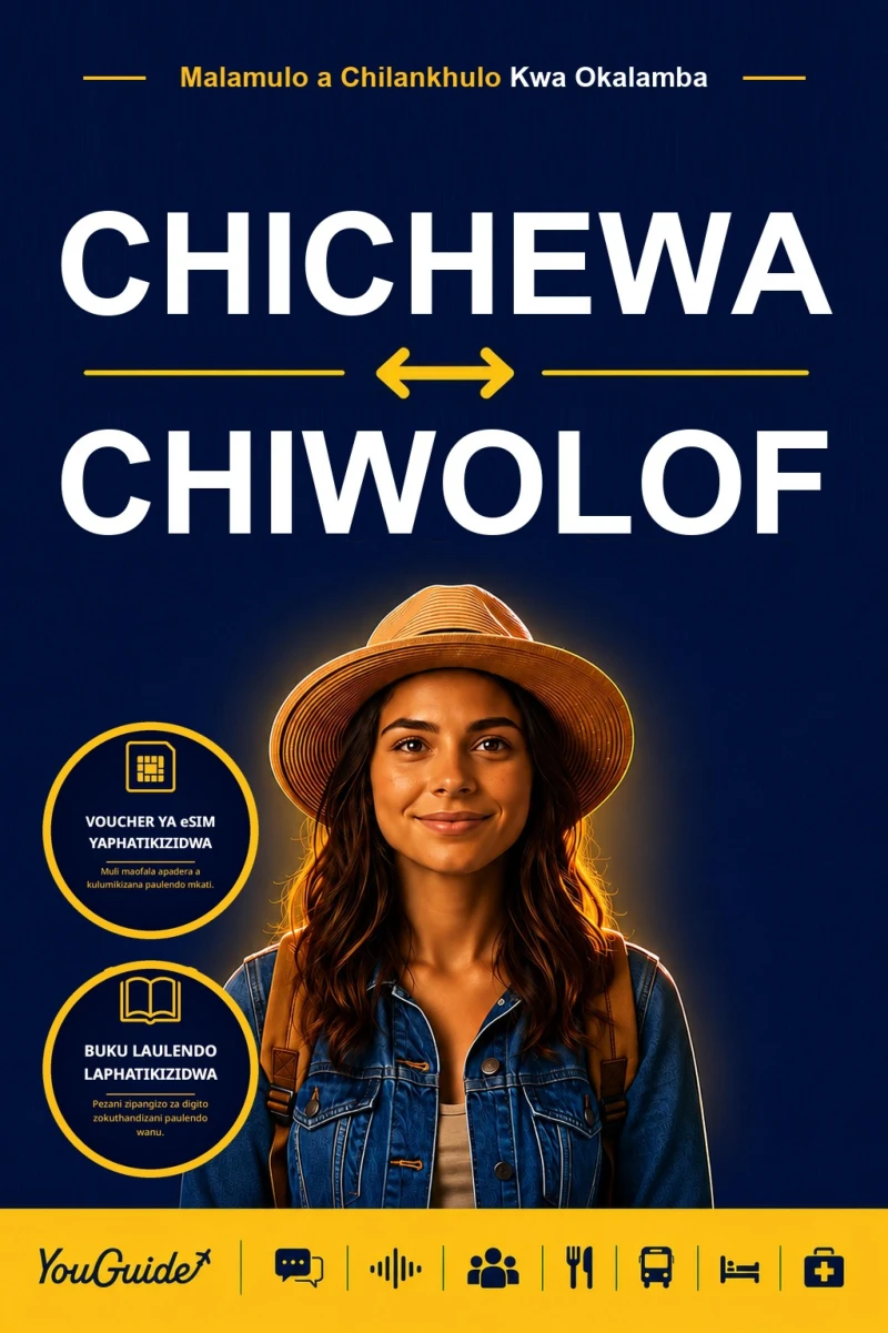 Portada: The Language Guide for Travelers - Chichewa to Wolof