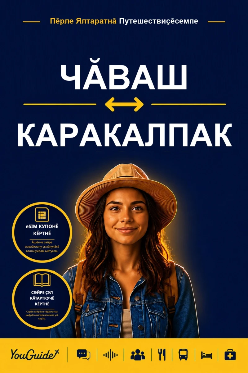 Portada: The Language Guide for Travelers - Chuvash to Karakalpak