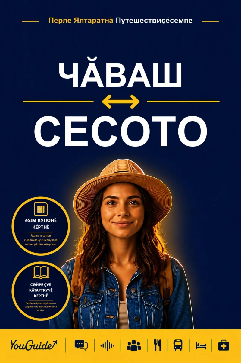 Portada: The Language Guide for Travelers - Chuvash to Sesotho