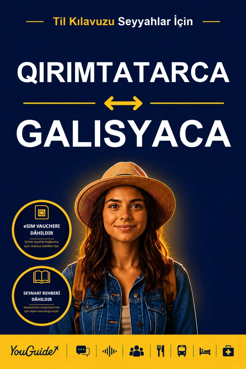 Portada: The Language Guide for Travelers - Crimean Tatar to Galician