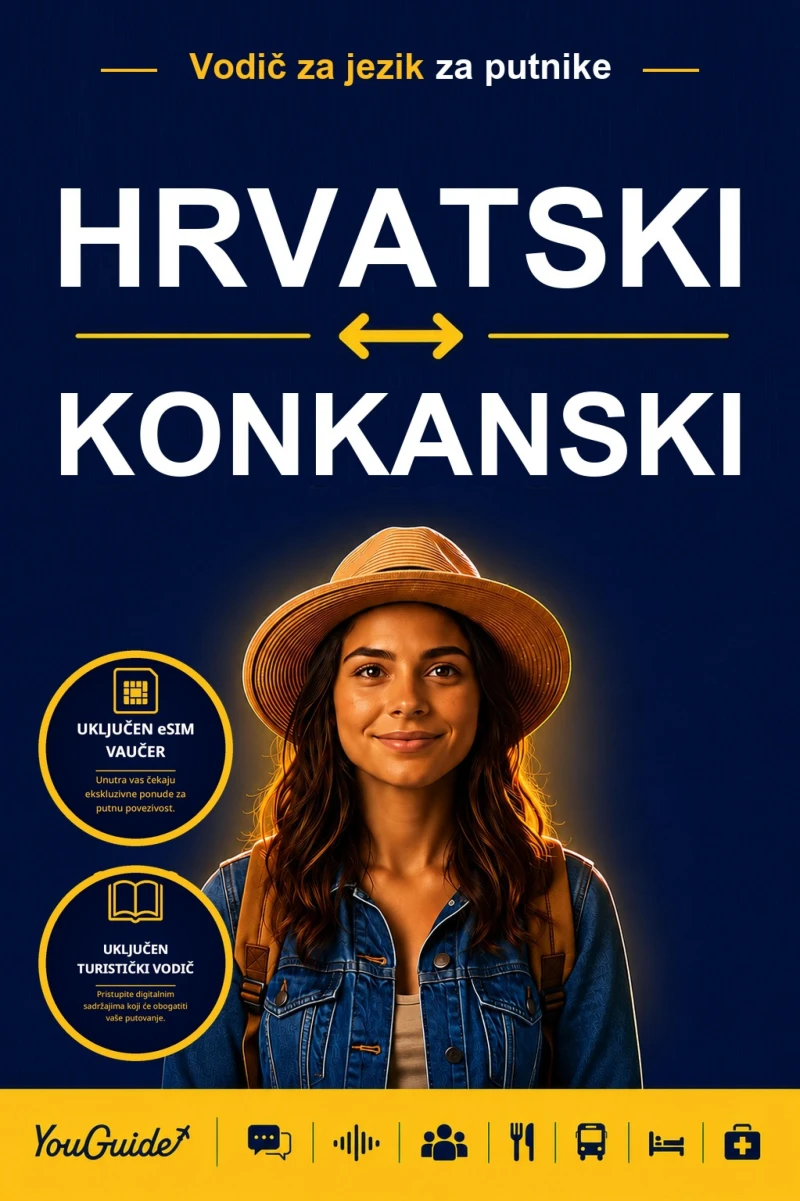 Portada: The Language Guide for Travelers - Croatian to Konkani