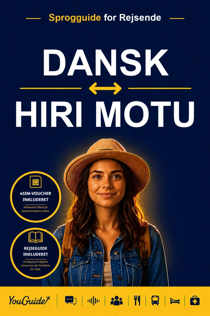 Portada: The Language Guide for Travelers - Danish to Hiri Motu