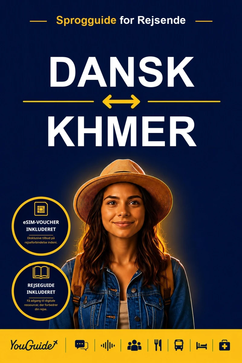 Portada: The Language Guide for Travelers - Danish to Khmer