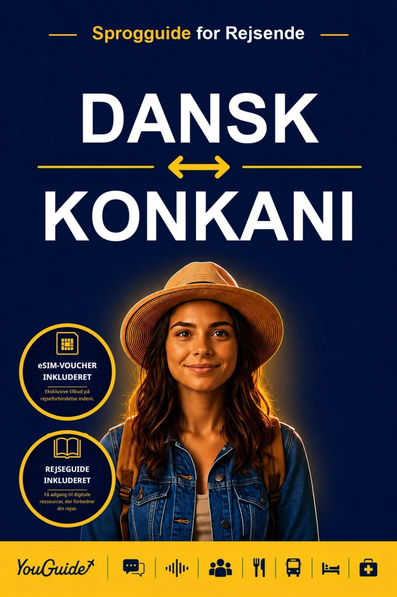 Portada: The Language Guide for Travelers - Danish to Konkani