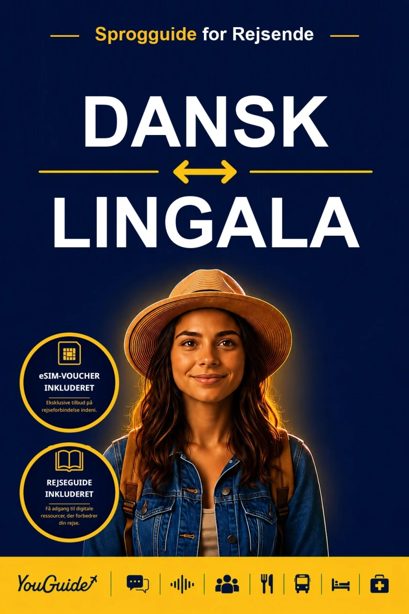 Portada: The Language Guide for Travelers - Danish to Lingala