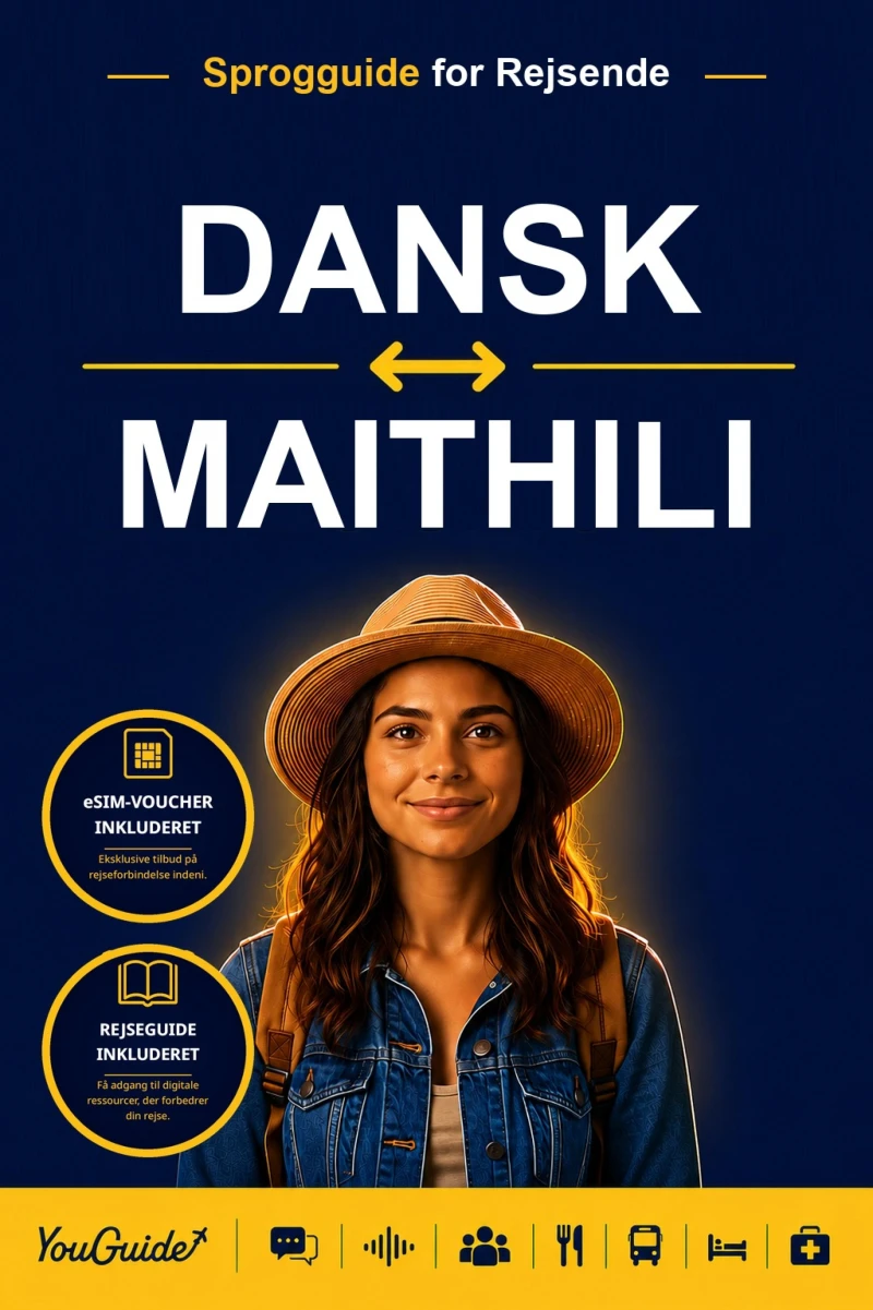 Portada: The Language Guide for Travelers - Danish to Maithili