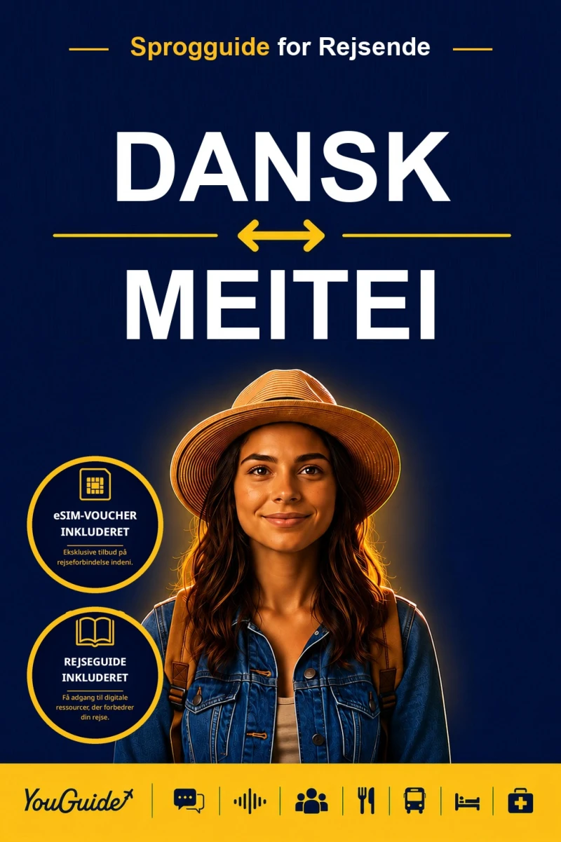 Portada: The Language Guide for Travelers - Danish to Meitei