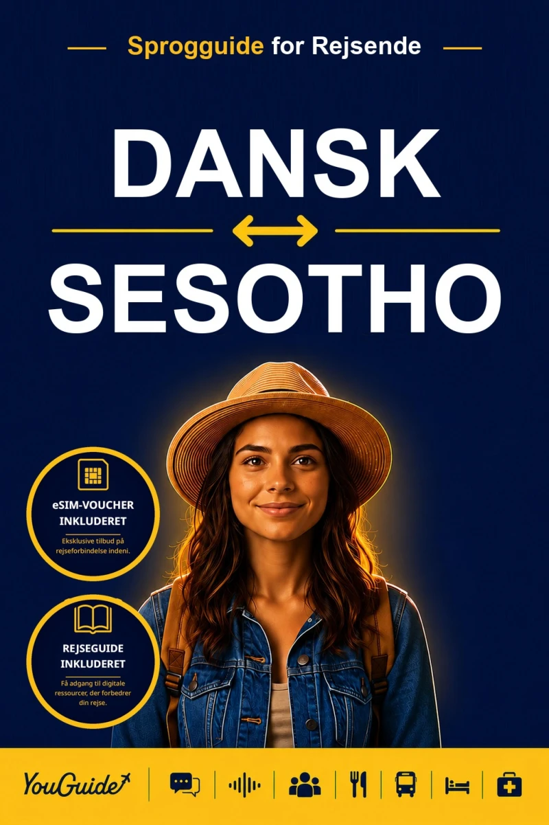 Portada: The Language Guide for Travelers - Danish to Sesotho