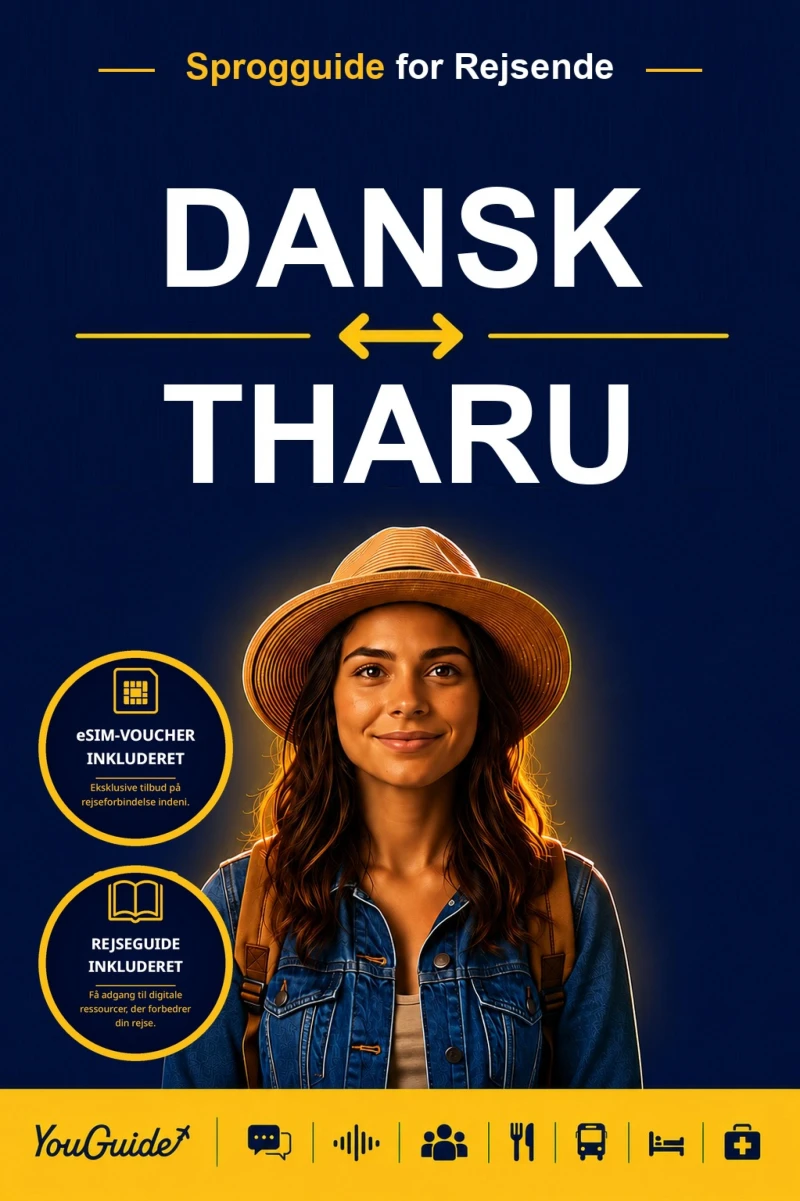 Portada: The Language Guide for Travelers - Danish to Tharu
