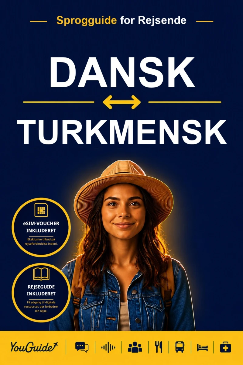 Portada: The Language Guide for Travelers - Danish to Turkmen