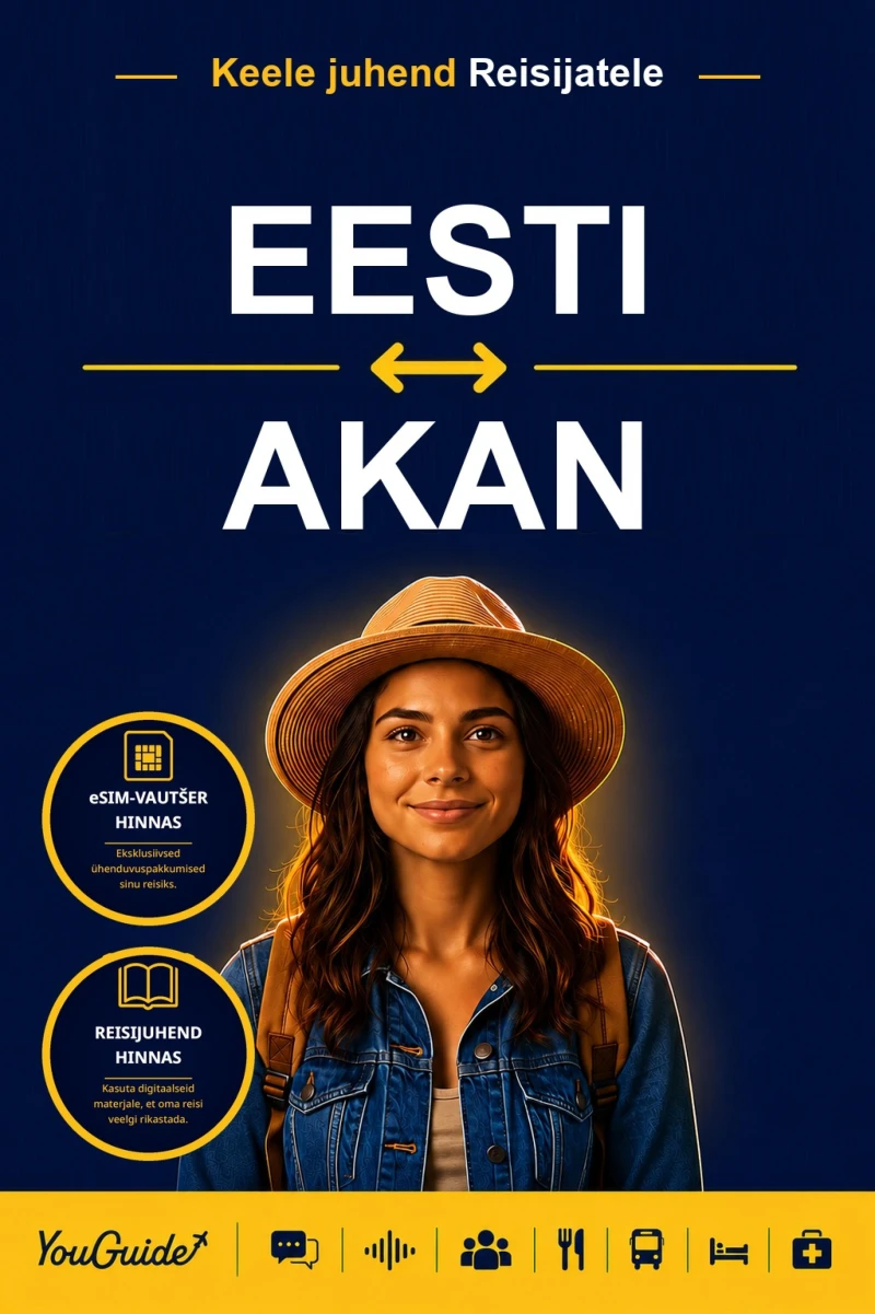Portada: The Language Guide for Travelers - Estonian to Akan