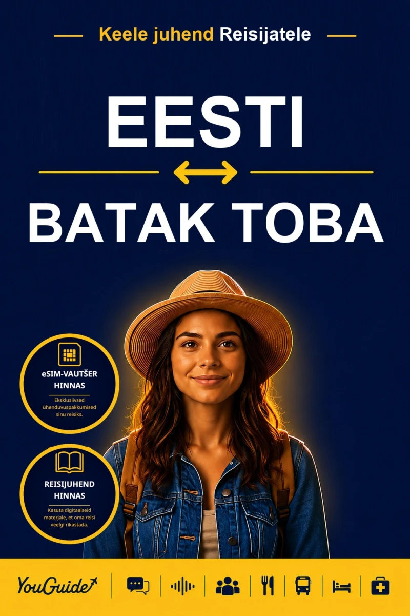 Portada: The Language Guide for Travelers - Estonian to Batak Toba