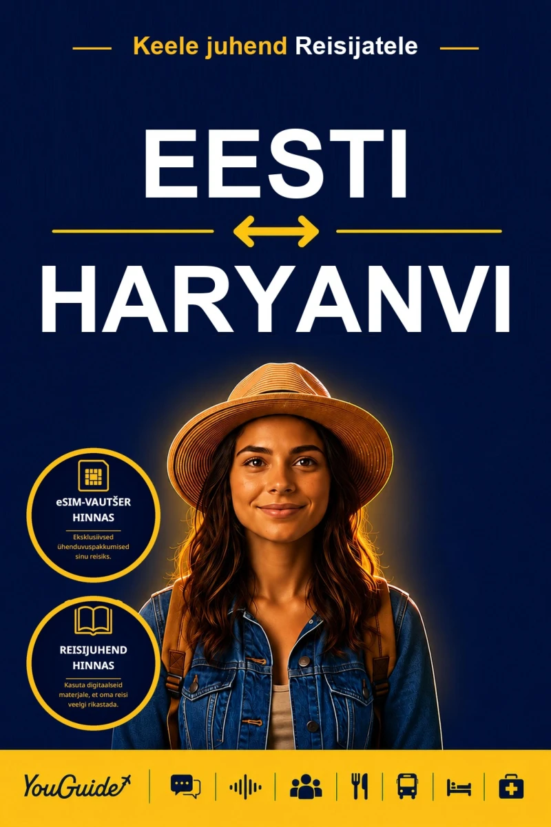 Portada: The Language Guide for Travelers - Estonian to Haryanvi