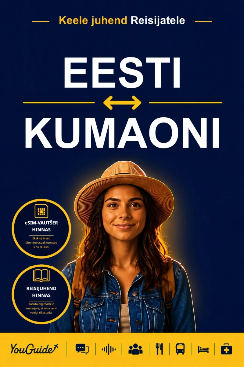 Portada: The Language Guide for Travelers - Estonian to Kumaoni