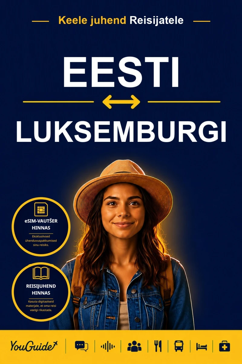Portada: The Language Guide for Travelers - Estonian to Luxembourgish