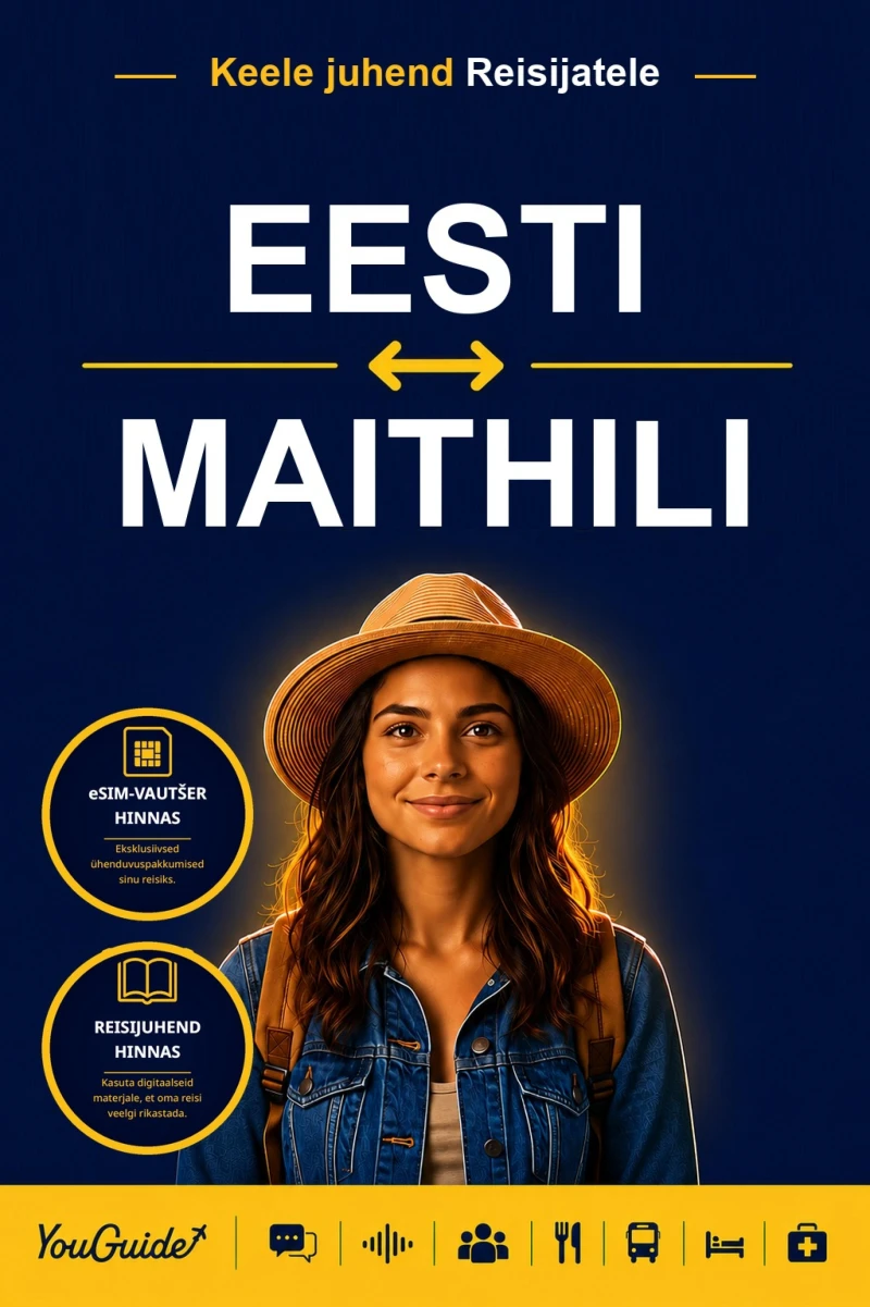 Portada: The Language Guide for Travelers - Estonian to Maithili