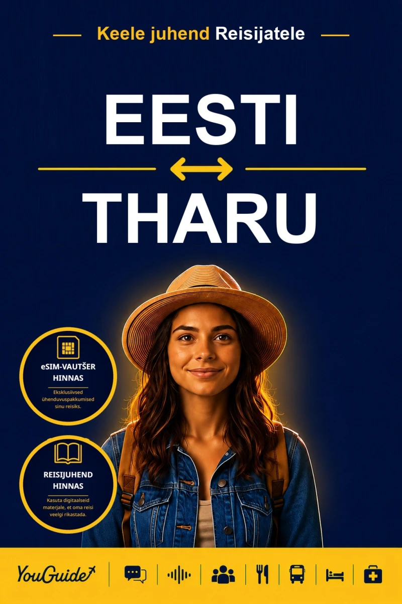Portada: The Language Guide for Travelers - Estonian to Tharu