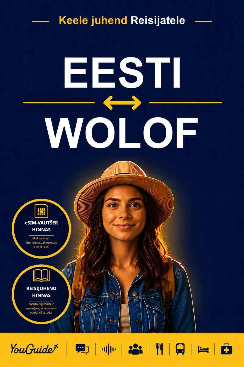 Portada: The Language Guide for Travelers - Estonian to Wolof